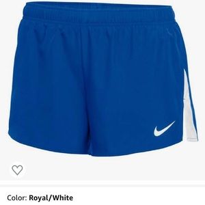 Women’s blue Nike running shorts